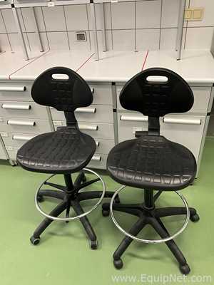 Lot of 2 Laboratory Chairs