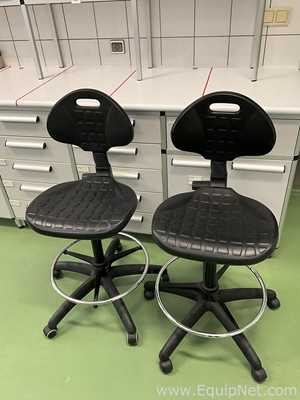 Lot of 2 Laboratory Chairs