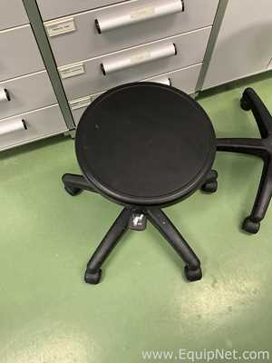 Lot of 2 Height Adjustable Laboratory Stools
