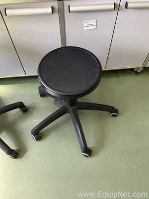 Lot of 2 Height Adjustable Laboratory Chairs