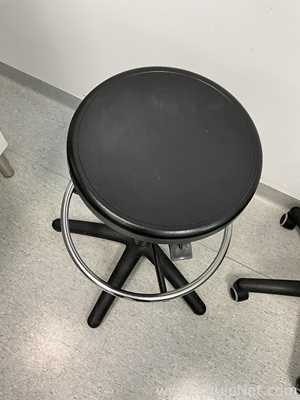 Lot of 2 Height Adjustable Laboratory Stools