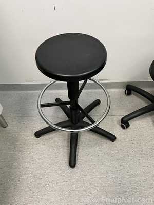 Lot of 2 Height Adjustable Laboratory Stools