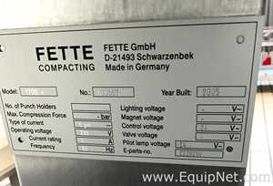 Fette 1200i Single Rotary Tablet Press