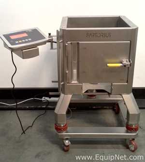 Lot of 2 Sartorius Stedim Palletank Mixing Vessels with Sartorius Stedim Pro Mixer Drive Unit