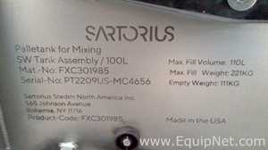 Lot of 2 Sartorius Stedim Palletank Mixing Vessels with Sartorius Stedim Pro Mixer Drive Unit