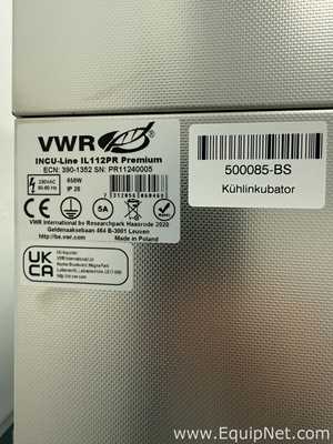 Línea de Incubadora VWR Scientific INCU-Line IL112PR Premium