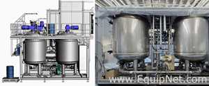 NETZSCH Industrial Premix Extension Skid 1-2 - Two 4,000 L Agitator Tanks, Maxshear Mixer and Pump