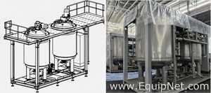 NETZSCH Milling Extension Skid 2-2 - Two 4,000 L Mixing Tanks with Tornado Pump and Control Panel