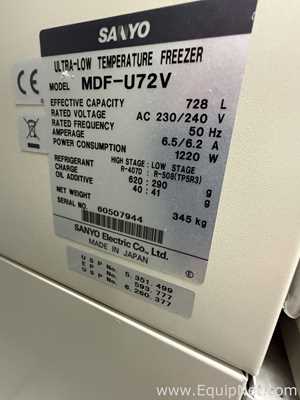 Sanyo MDF-U72V Ultra-Low Temperature Freezer