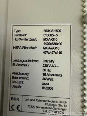 Cabina de Seguridad Biológica BDK S 1500