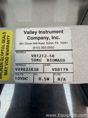 Lote de 4 Báscula Valley Instrument Company Inc VB1212-50