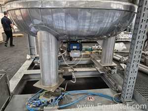 Netzsch High Shear Milling Skid with 4000L Premix Holding Cooled Tank, Hopper - Premix Neu Skid 1-1
