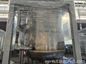 Netzsch High Shear Milling Skid with 4000L Premix Holding Cooled Tank, Hopper - Premix Neu Skid 1-1