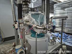 Netzsch High Shear Milling Skid with 4000L Premix Holding Cooled Tank, Hopper - Premix Neu Skid 1-1