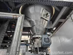 Netzsch High Shear Milling Skid with 4000L Premix Holding Cooled Tank, Hopper - Premix Neu Skid 1-1