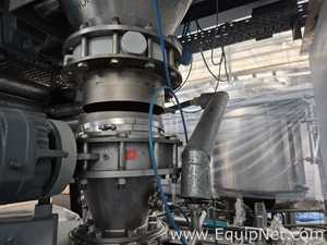 Netzsch High Shear Milling Skid with 4000L Premix Holding Cooled Tank, Hopper - Premix Neu Skid 1-1
