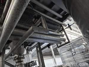 Netzsch High Shear Milling Skid with 4000L Premix Holding Cooled Tank, Hopper - Premix Neu Skid 1-1