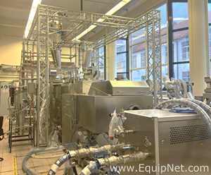 Unused Leistritz ZSE-50 HP-PH Twin Screw Pharmaceutical Extruder with Drum Cooler - Chilled Roll