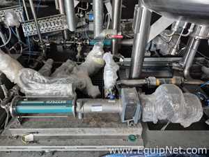 Netzsch Skid w Four 1000L SS Mix Tanks Netzsch Maxshear High Shear Mixer - Pregel NK-Premix Skid 3-1