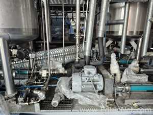 Netzsch Skid w Four 1000L SS Mix Tanks Netzsch Maxshear High Shear Mixer - Pregel NK-Premix Skid 3-1