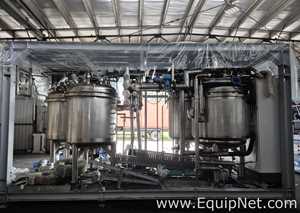 Netzsch Skid w Four 1000L SS Mix Tanks Netzsch Maxshear High Shear Mixer - Pregel NK-Premix Skid 3-1