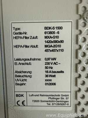Cabina de Seguridad Biológica BDK S 1500