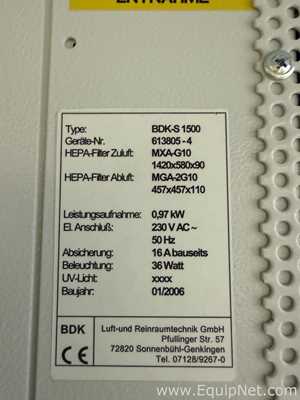 Cabina de Seguridad Biológica BDK S 1500
