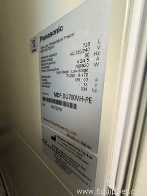 Panasonic MDF-DU700VH-PE 728L Ultra-low Temperature -80C Upright Freezer