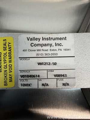 Lote de 3 Báscula Valley Instrument Company Inc VB1212-50