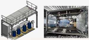 Netzsch Weighing Platform Structure with Electrical Board - Skid 3-3 PPZ Final Hold Tank System