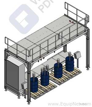 Netzsch Weighing Platform Structure with Electrical Board - Skid 3-3 PPZ Final Hold Tank System
