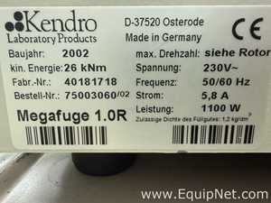 Heraeus Megafuge 1.0R Refrigerated Laboratory Centrifuge