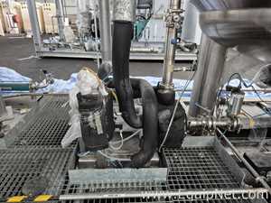 Netzsch Two 4.000 L SS Blending Tanks with Scrapers, High Shear Disperser and Two Pumps - Skid 3-2