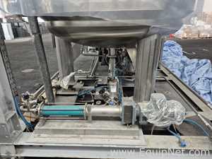 Netzsch Two 4.000 L SS Blending Tanks with Scrapers, High Shear Disperser and Two Pumps - Skid 3-2