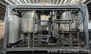 Netzsch Two 4.000 L SS Blending Tanks with Scrapers, High Shear Disperser and Two Pumps - Skid 3-2