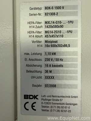 Cabina de Seguridad Biológica BDK 