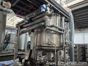 Netzsch Two 4.000 L SS Blending Tanks with Scrapers, High Shear Disperser and Two Pumps - Skid 3-2