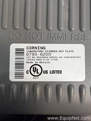 Lot of 2 Corning 6795-620D Laboratory Hot Plate Stirrers