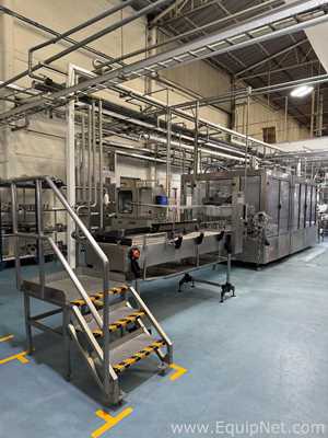 Bertolaso Titania 48/2100 Glass Bottle Rinser-Filler Machine