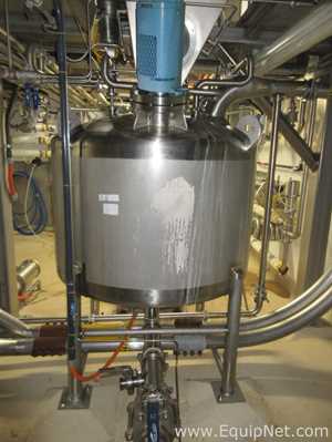 300 Gallon Stainless Steel Liquid Mixing Vessel