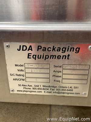 JDA Packaging Equipment PF-200 Liquid Filler