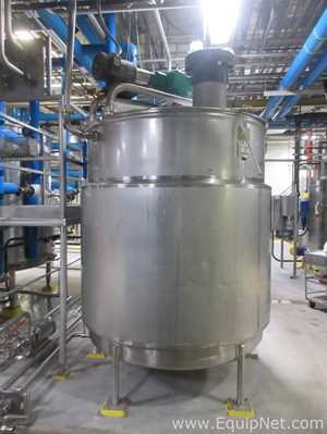 Muller Approx 1000 Gallon Stainless Steel Jacketed And Agitated Vessel
