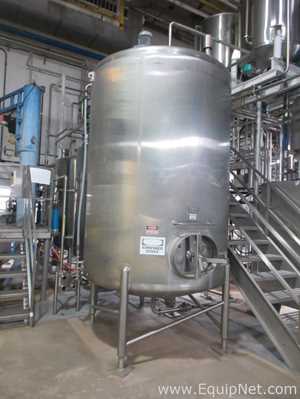 Cherry Burrell 2000 Gallon Sanitary Stainless Steel Agitated Storage Tank