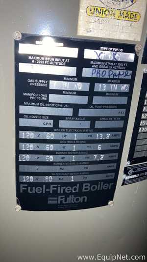 Fulton ICS 15 Natural Gas Boiler