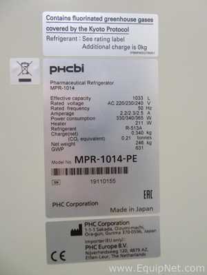 PHCBI mpr - 1014 pe冰箱