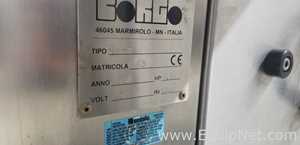 Used Borgo 8 head rotary capper model V8-T with centrifugal bowl and cap elevator