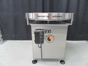 Mesa de acumulación giratoria Pharma Cos Machinery 36SS. nuevo
