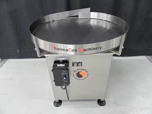 Mesa de acumulación giratoria Pharma Cos Machinery 36SS. nuevo