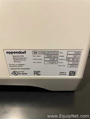 Centrífuga para laboratorio Eppendorf 5420