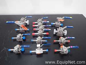 Lot of 14 PBM Various Size Ball Valves
